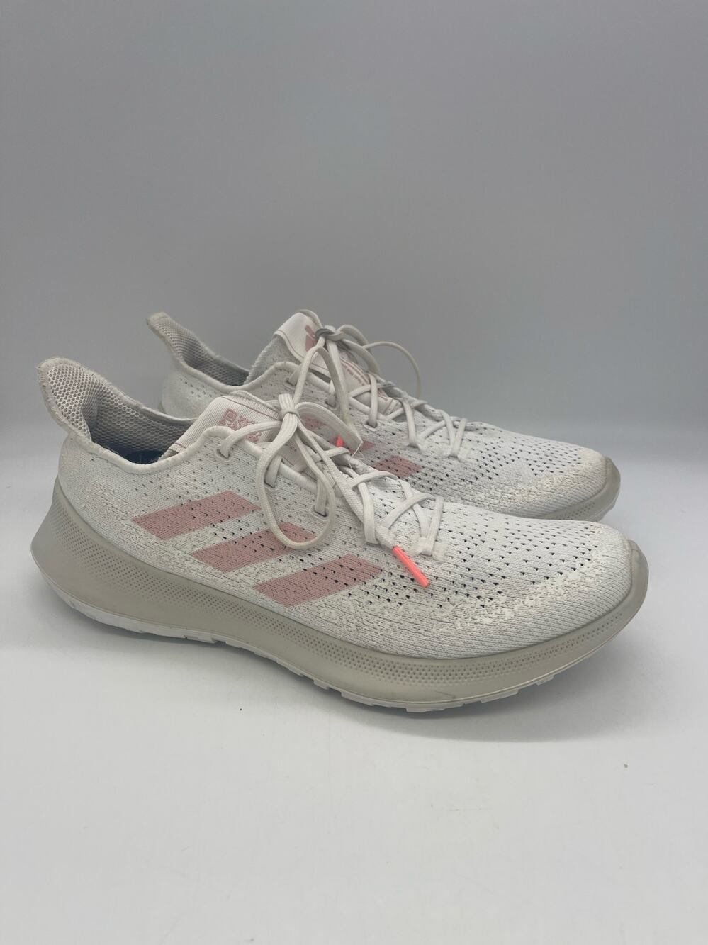Adidas Womens Sensebounce Plus White Running Shoes Sneakers Size 9.5